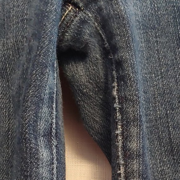 7 for all Mankind Women's Medium Wash Straight Leg Stretch Denim Jeans Size 32 - Picture 2 of 5